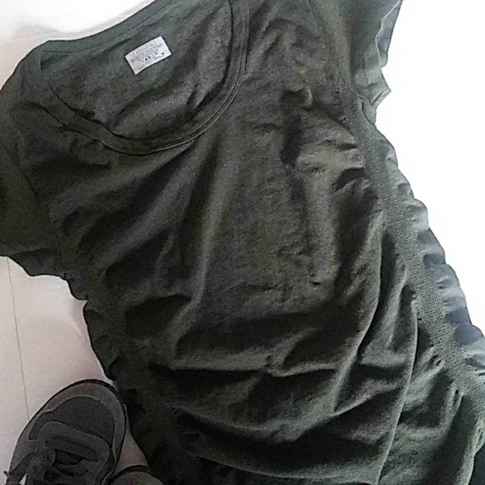 Althleta Breathe Ruched Workout Tee Top Shirt